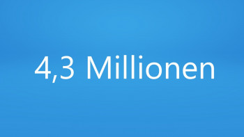 4,3 Millionen 4,3 Millionen