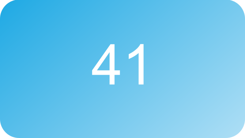 Zahl des Monats November 2025 - 41